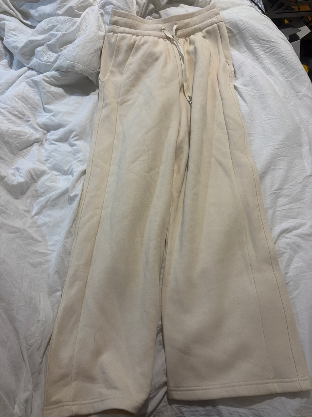lululemon athletica Wide Leg Pants in Cream
